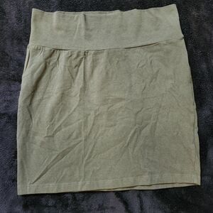 Charlotte Russe Olive Green Mini Skirt